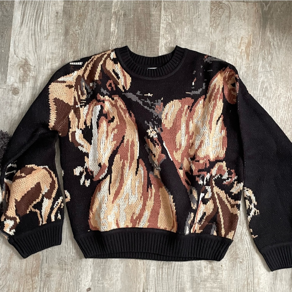 NWT House of Sunny horse sweater